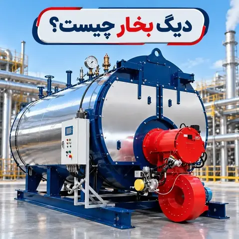 دیگ بخار چیست؟【انواع بویلر صنعتی و اجزای آن】